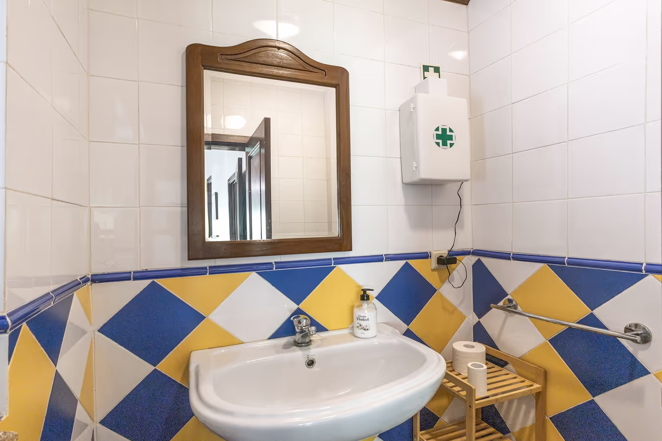 Uma das quatro casas de banho